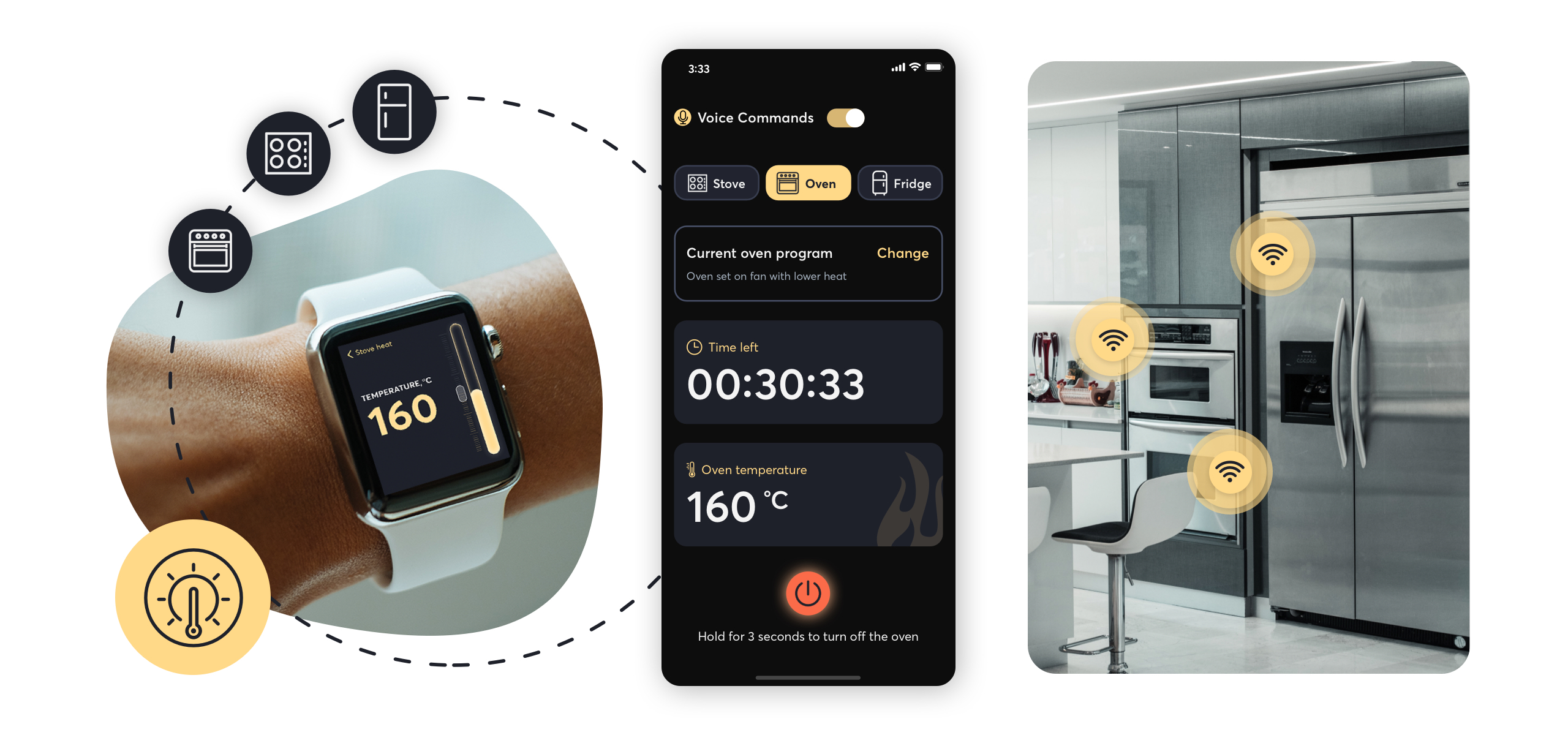 Integrated cooking journey from onboarding to smart device control