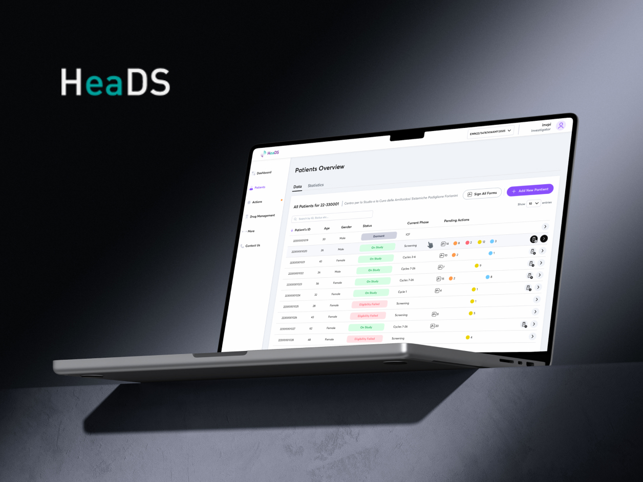 HeaDS — clinical trials management platform