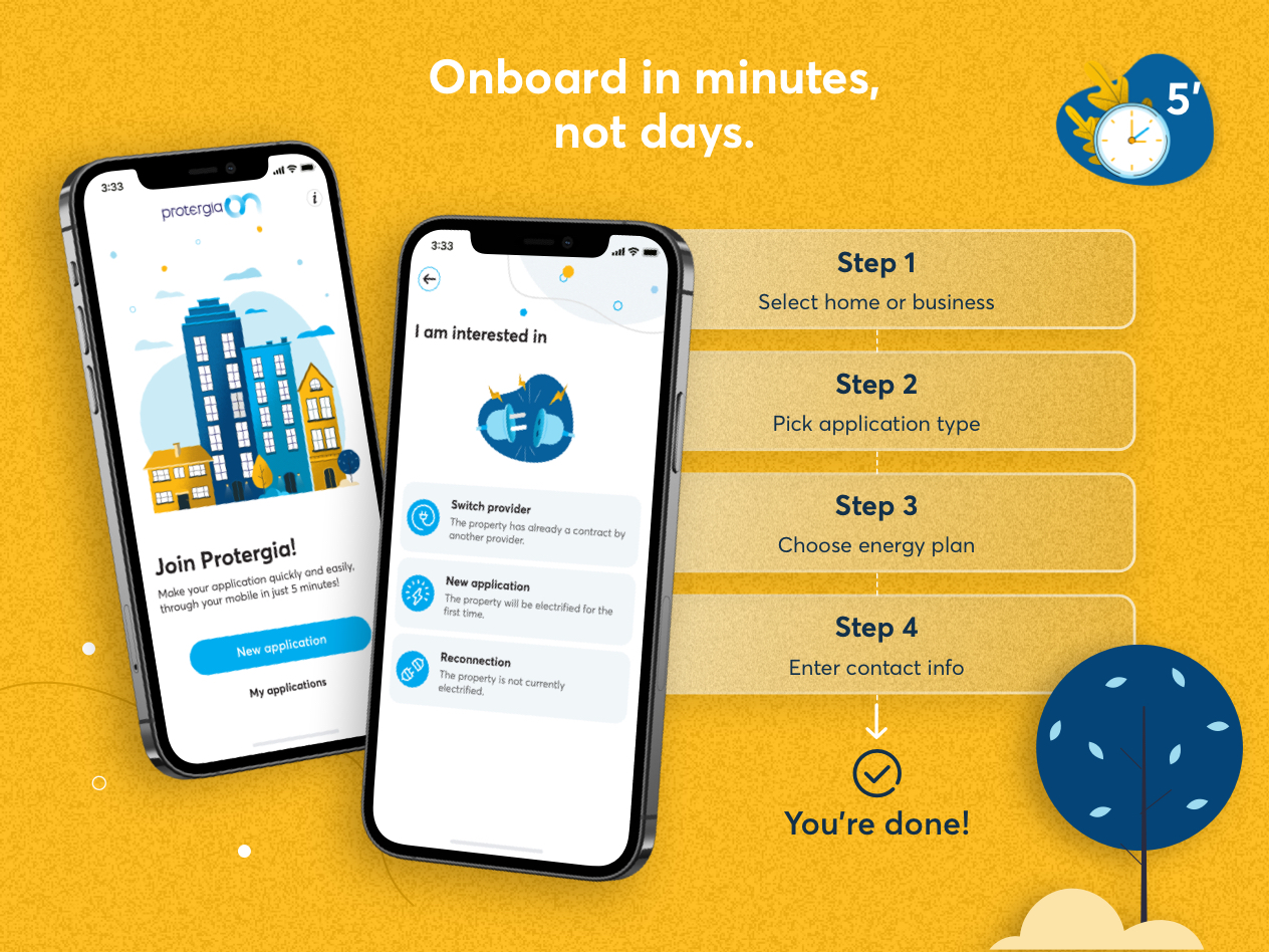 Onboarding step and document scanning screens