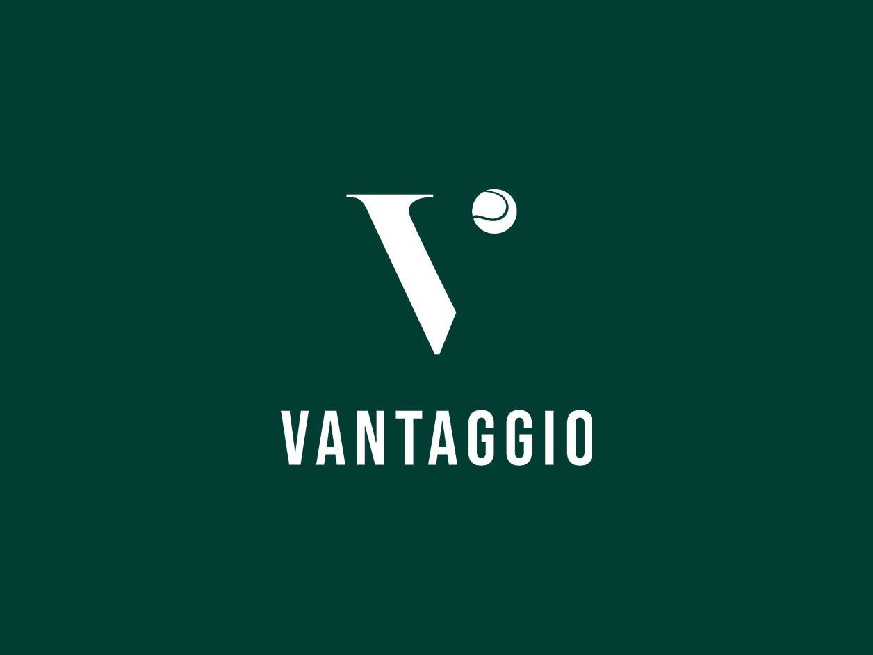 Vantaggio — brand identity for a tennis apparel brand