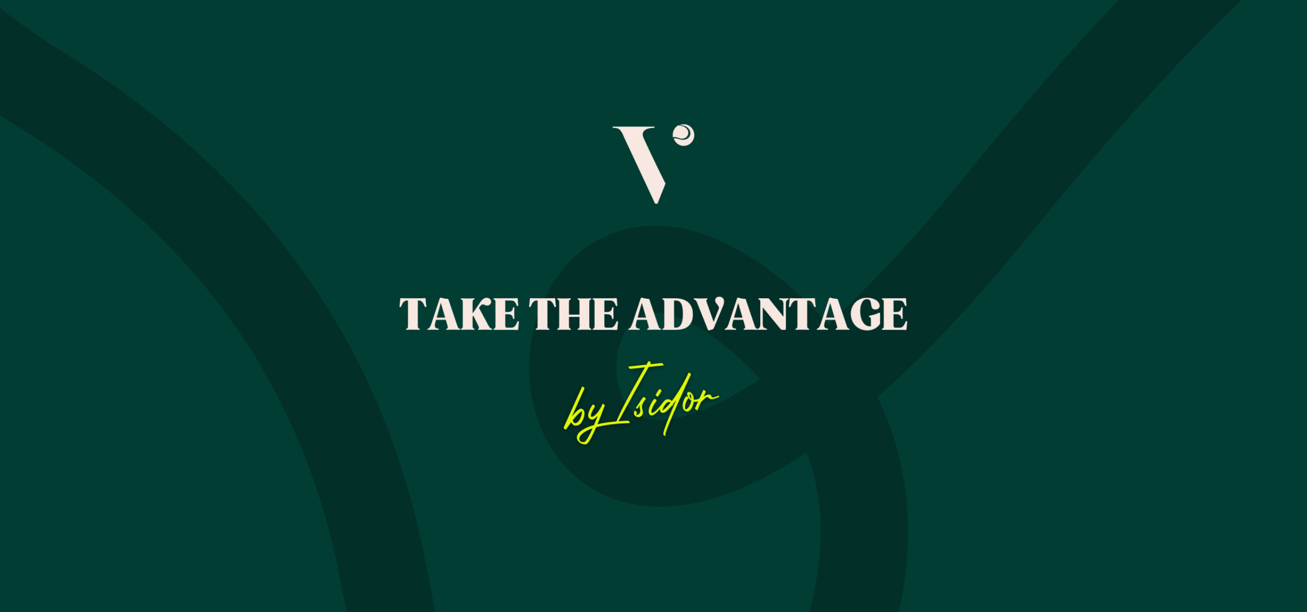 Vantaggio brand identity — logo on primary brand colour